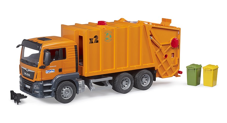 Bruder roadmax garbage truck online