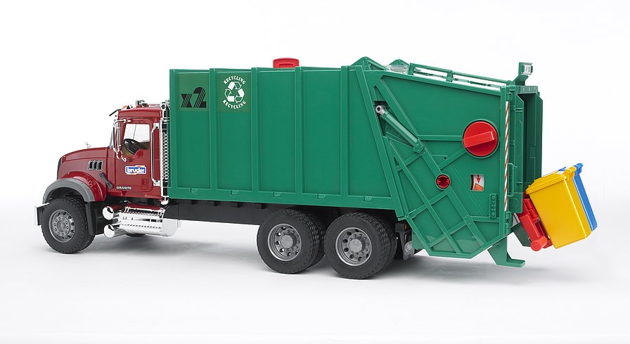 Bruder Rear Loading Garbage Recycling Truck - 3763