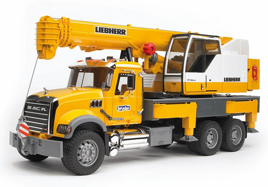 Mack granite liebherr crane truck on sale