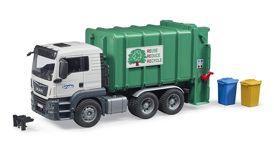 Bruder man garbage truck on sale