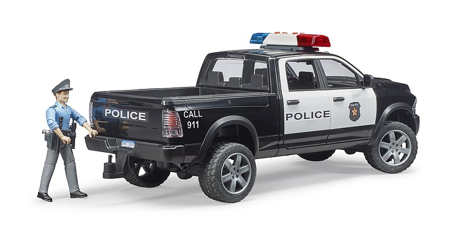 02505 RAM 2500 pick-up truck with police